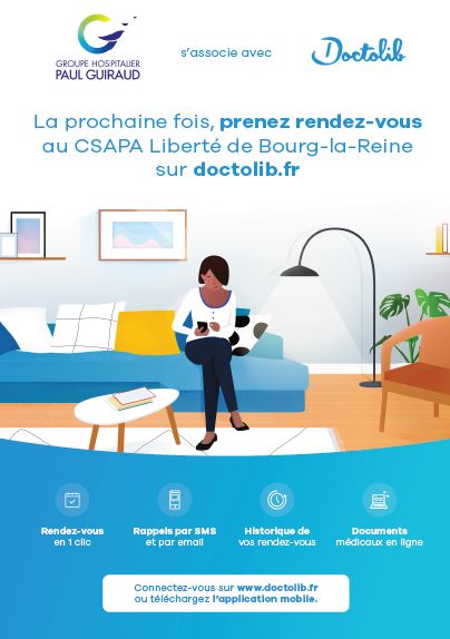  Prenez rendez-vous sur Doctolib.fr consultations au CSAPA Liberté de Bourg-la-Reine