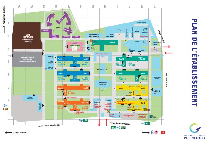 Plan de l'établissement