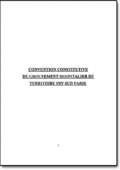 Convention constitutive du GHT PSY SUD PARIS
