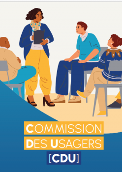Plquette d'information sur la Commission des Usagers (CDU)