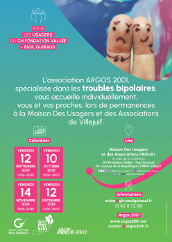 Permanences de l'association ARGOS 2001