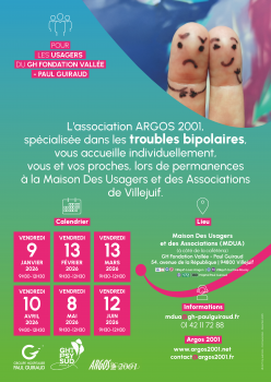 Permanences de l'association ARGOS 2001