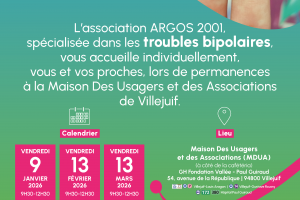 Permanences de l'association ARGOS 2001