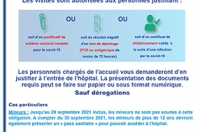 Visite aux patients - Information aux visiteurs 